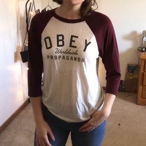 Obey Women’s Baseball Tee